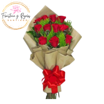 RAMO DE 11 ROSAS ABIERTO