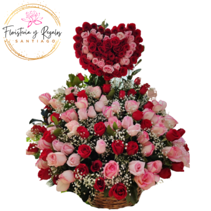 IMPRESIONANTE RAMO DE MAS DE 1.20CM Y MAS DE 150 ROSAS