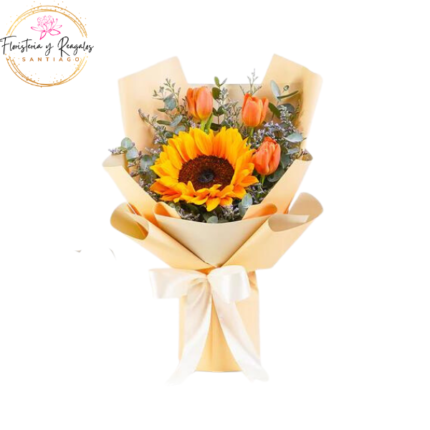 RAMO 3 TULIPANES 1 GIRASOL