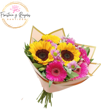 RAMO 3 GIRASOLES 4 GERBERAS